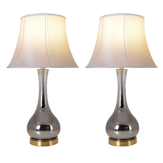 Melati 28" Table Lamp With Foldable Lampshade (Set Of 2)