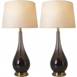 Lola Big 30" Table Lamp (Set Of 2) - Smoke Grey Ombre