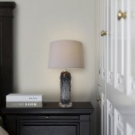 Jacinto 27" Table Lamp (Single) - Smoke Grey