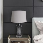 Jacinto 27" Table Lamp (Single) - Smoke Grey