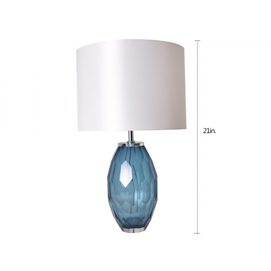 Muge Little 21" Table Lamp (Single) - Blue