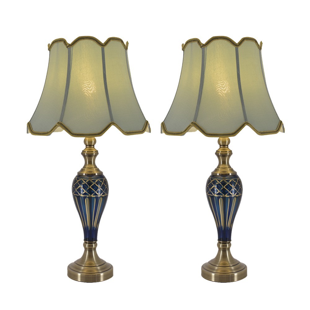 Piatunnia 28" Table Lamp (Set Of 2) - Blue