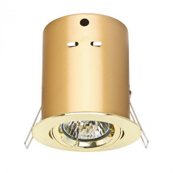 Plated brass Metal Undercabinet light - Mini recess can