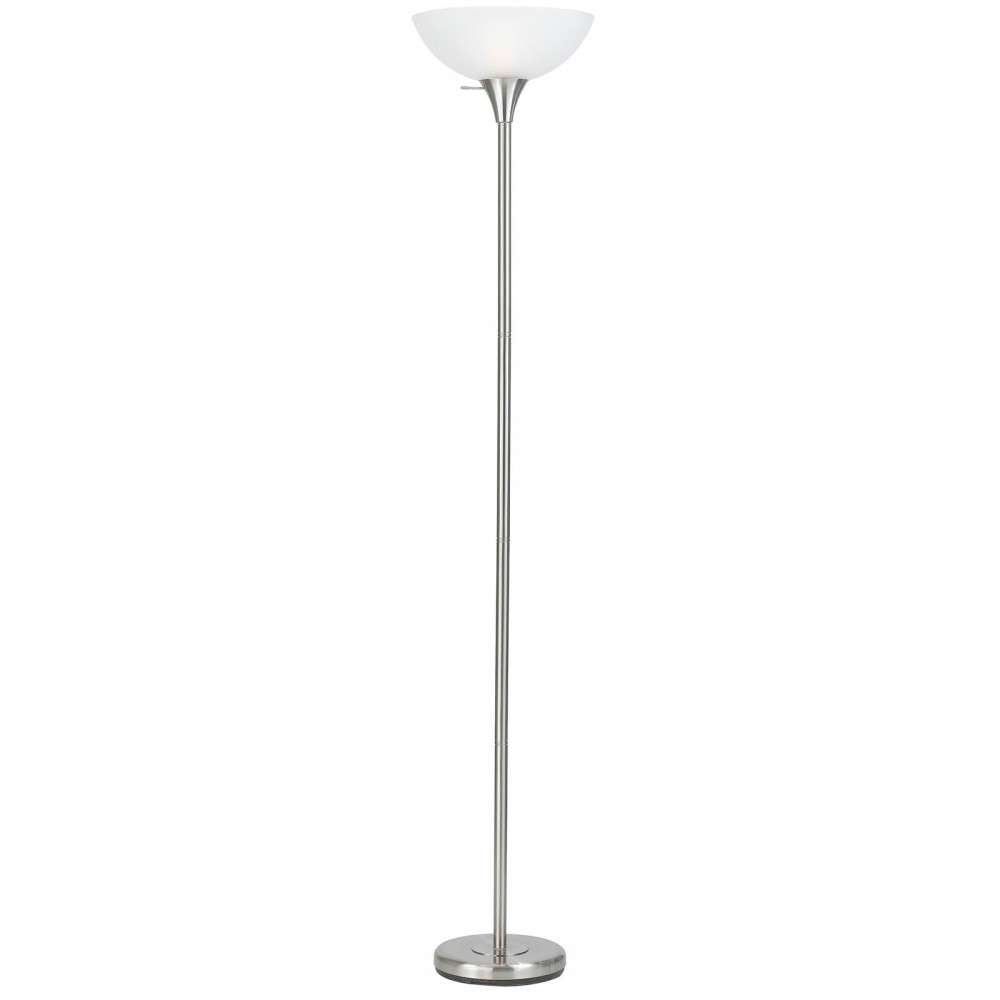 Brushed steel Metal Metal - Torchiere