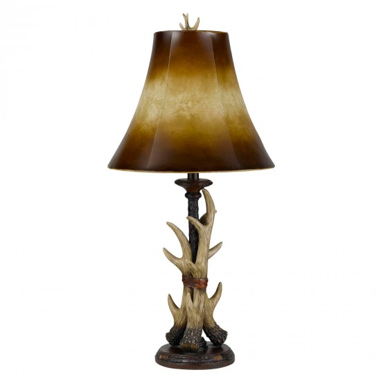 Two tone Resin Buckhorn - Table lamp