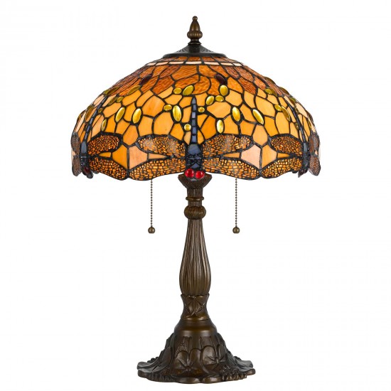 Antique brass Metal Tiffany - Table lamp, BO-2372TB