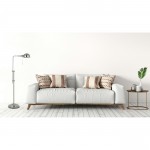 Brushed steel Metal Croby - Floor lamp