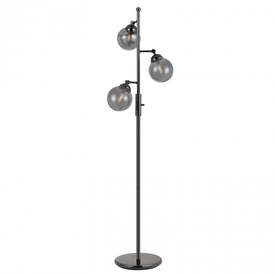 Gun metal Metal Prato - Floor lamp