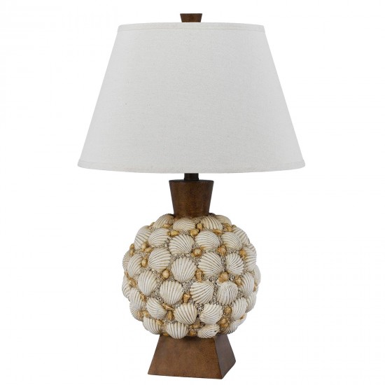 Off white Resin Seashell - Table lamp