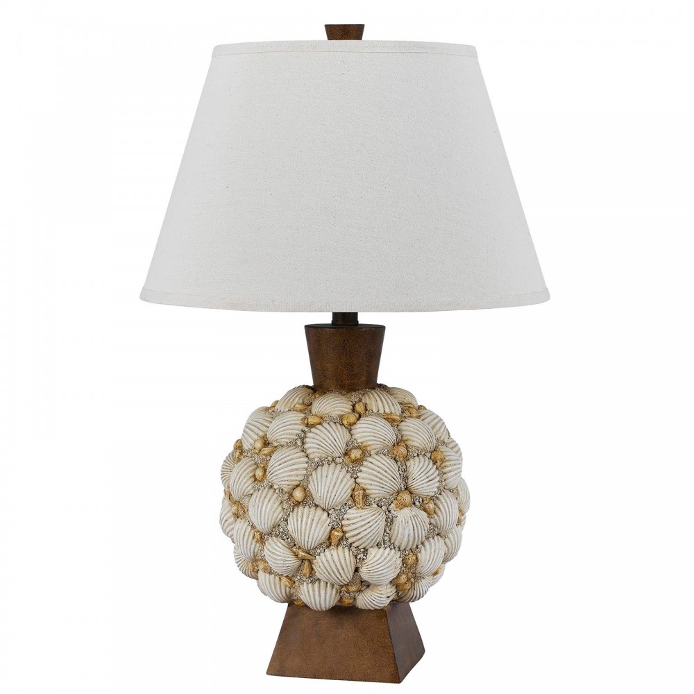 Off white Resin Seashell - Table lamp