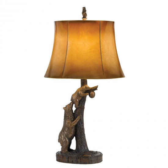 Antique bronze Resin Bear - Table lamp, BO-2731TB