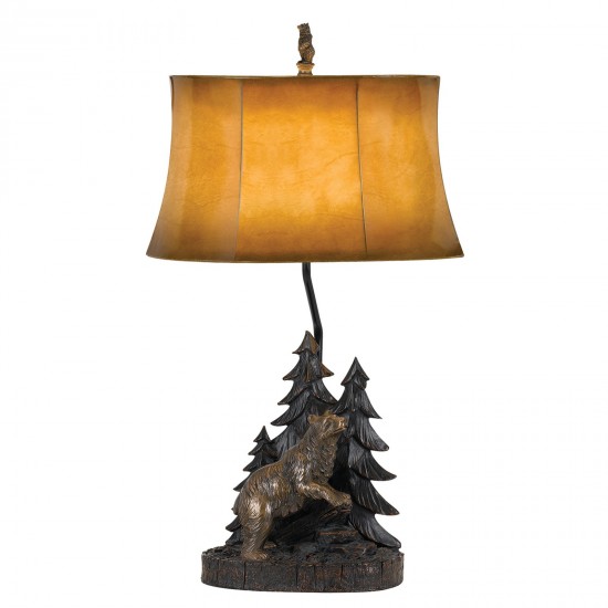 Antique bronze Resin Forest - Table lamp