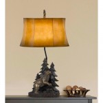 Antique bronze Resin Forest - Table lamp