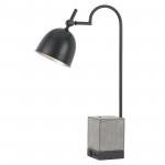 Black/cement Metal/cement Beaumont - Desk lamp