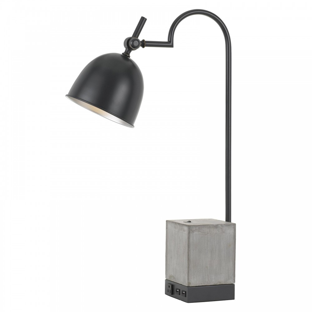 Black/cement Metal/cement Beaumont - Desk lamp