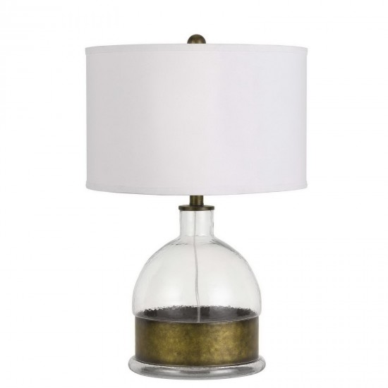 Glass/antiqued brass Glass Rapallo - Table lamp