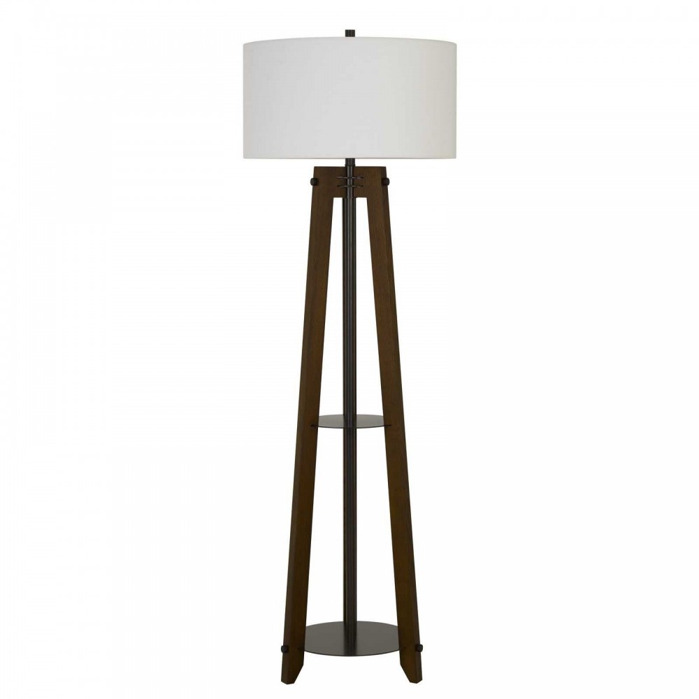 Walnut Wood/metal Bilzen - Floor lamp