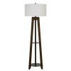 Walnut Wood/metal Bilzen - Floor lamp