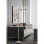 Brushed steel Metal Clemson - Floor lamp