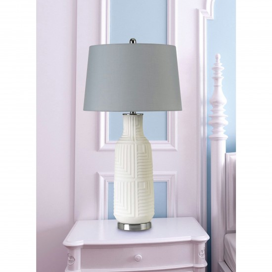 Sculptured white Metal Fiumicino - Table lamp