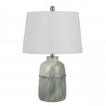 Pale mint green Ceramic Vittoria - 2 pc.table lamp set