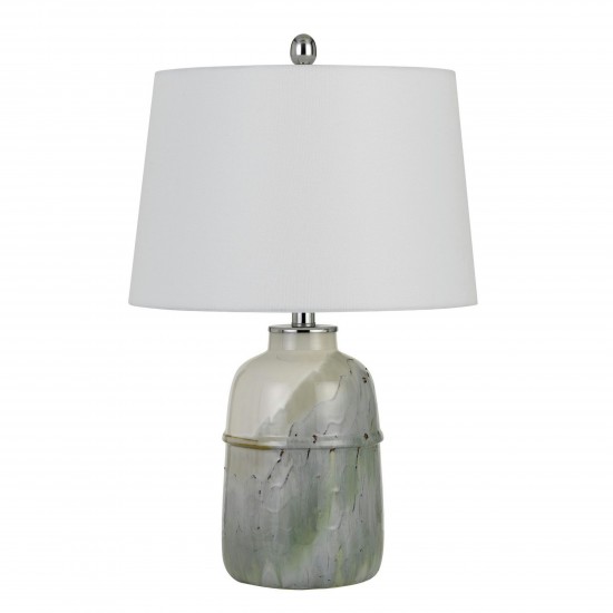 Pale mint green Ceramic Vittoria - 2 pc.table lamp set