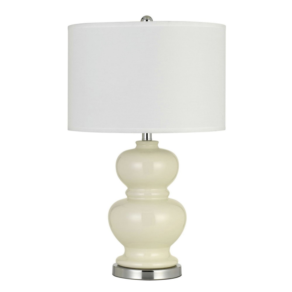 Ivory white Metal Bergamo - 2 pc.table lamp set Ivory white Metal Bergamo - 2 pc.table lamp set
