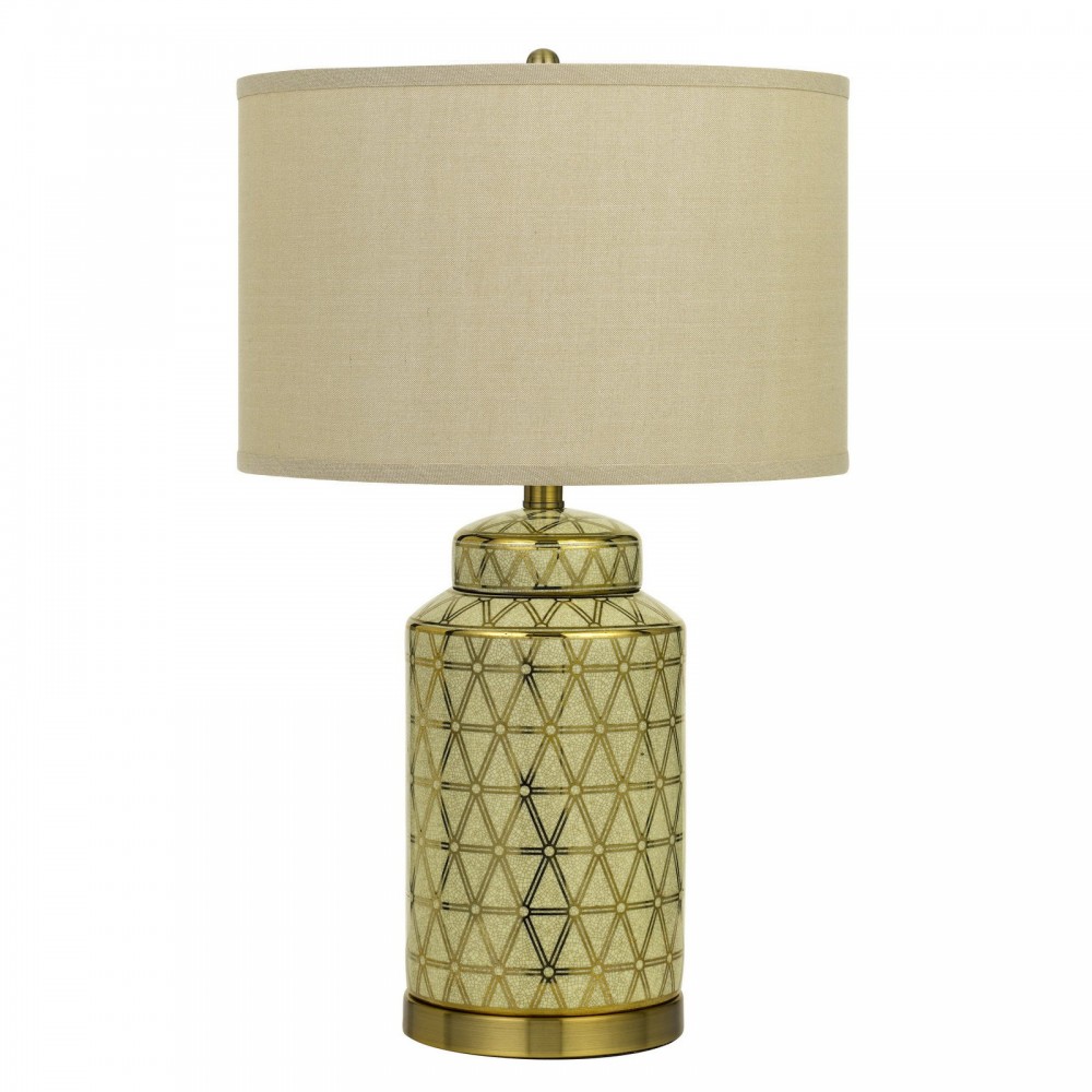 Antique gold Metal Barletta - 2 pc.table lamp set