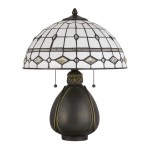 Dark bronze Resin Tiffany - Table lamp