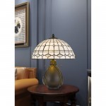 Dark bronze Resin Tiffany - Table lamp