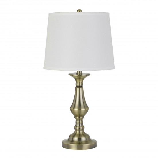 Antique brass Metal Alcoy - 2 pc.table lamp set