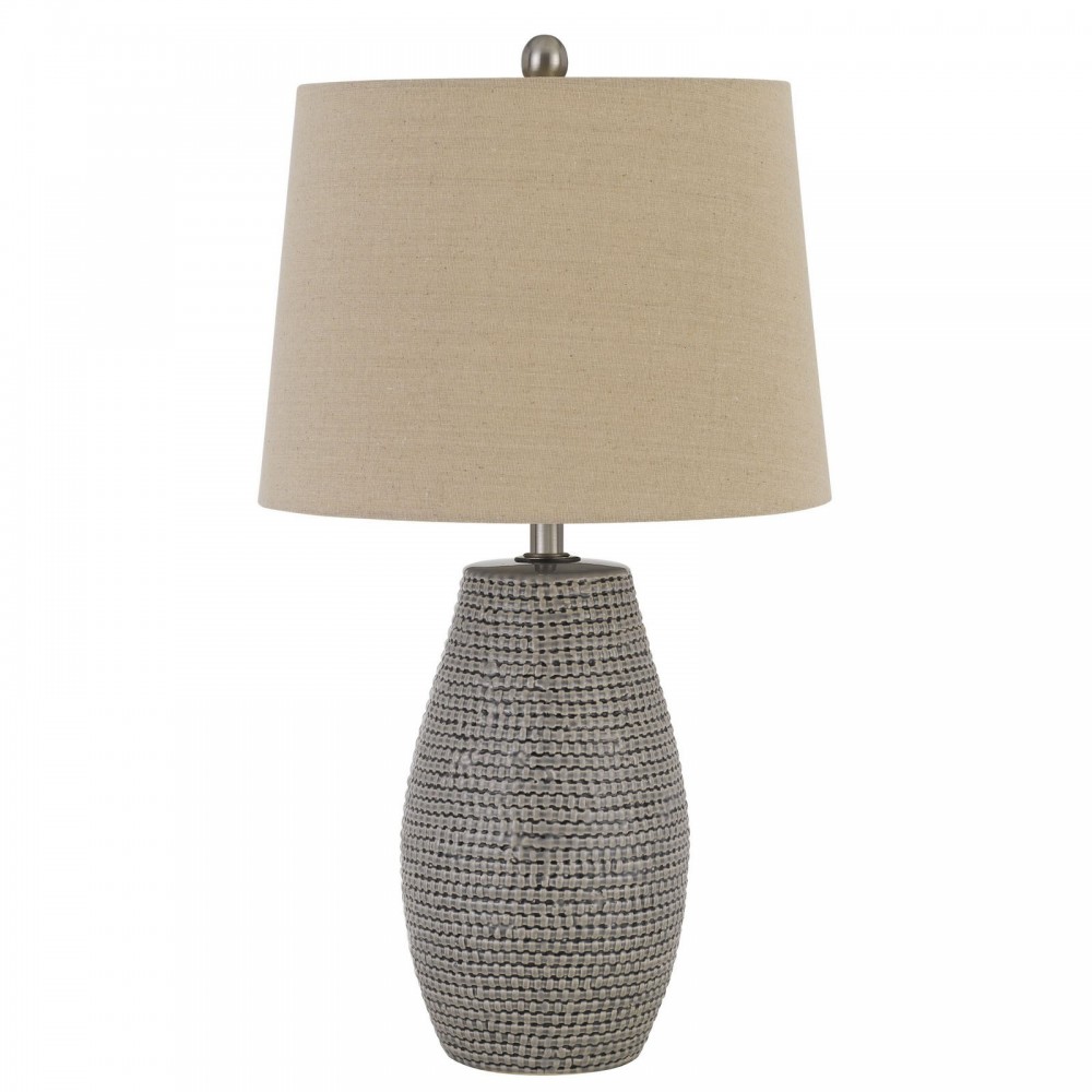 Almond frost Ceramic Ticino - 2 pc.table lamp set Almond frost Ceramic Ticino - 2 pc.table lamp set