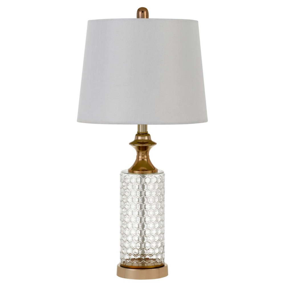 Clear/copper Metal Breda - 2 pc.table lamp set Clear/copper Metal Breda - 2 pc.table lamp set