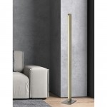 Rubber wood Metal Colmar - Floor lamp