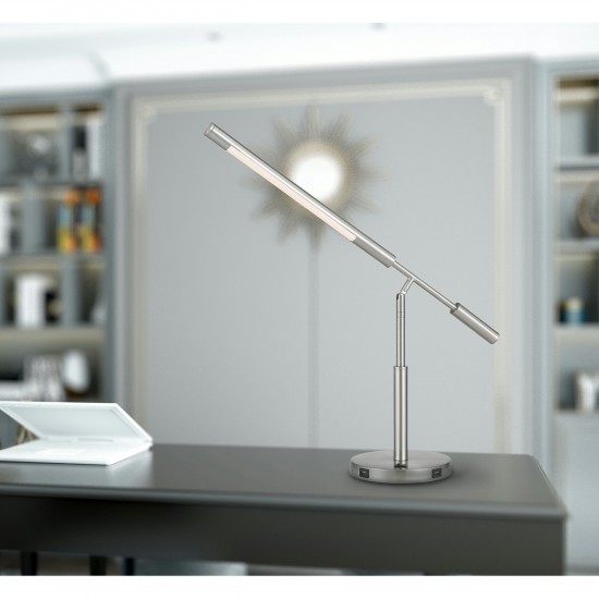 Brushed steel Metal Auray - Desk lamp
