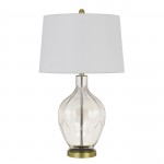 Clear/antique brass Metal Bancroft - Table lamp