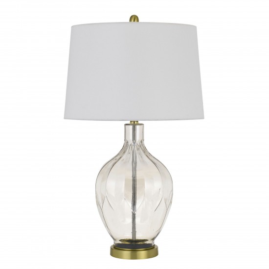 Clear/antique brass Metal Bancroft - Table lamp