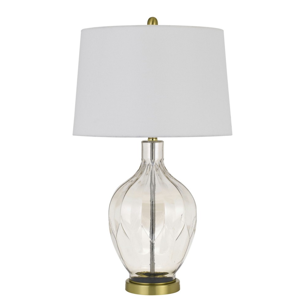 Clear/antique brass Metal Bancroft - Table lamp