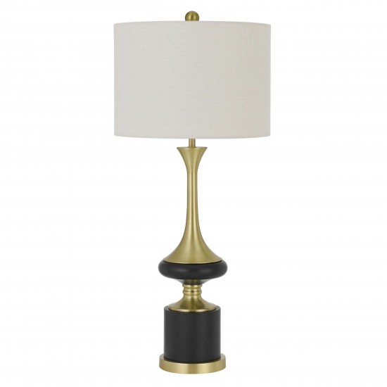 Black/antique brass Metal Kevil - Table lamp