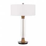 Clear/light oak Metal Towson - Table lamp