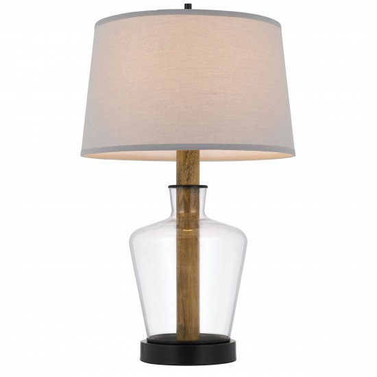 Glass/oak Metal Rancho - Table lamp