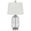 Brushed steel/glass Metal Solaro - Table lamp