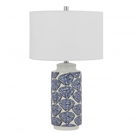 Shell/blue Ceramic Cambiago - 2 pc.table lamp set