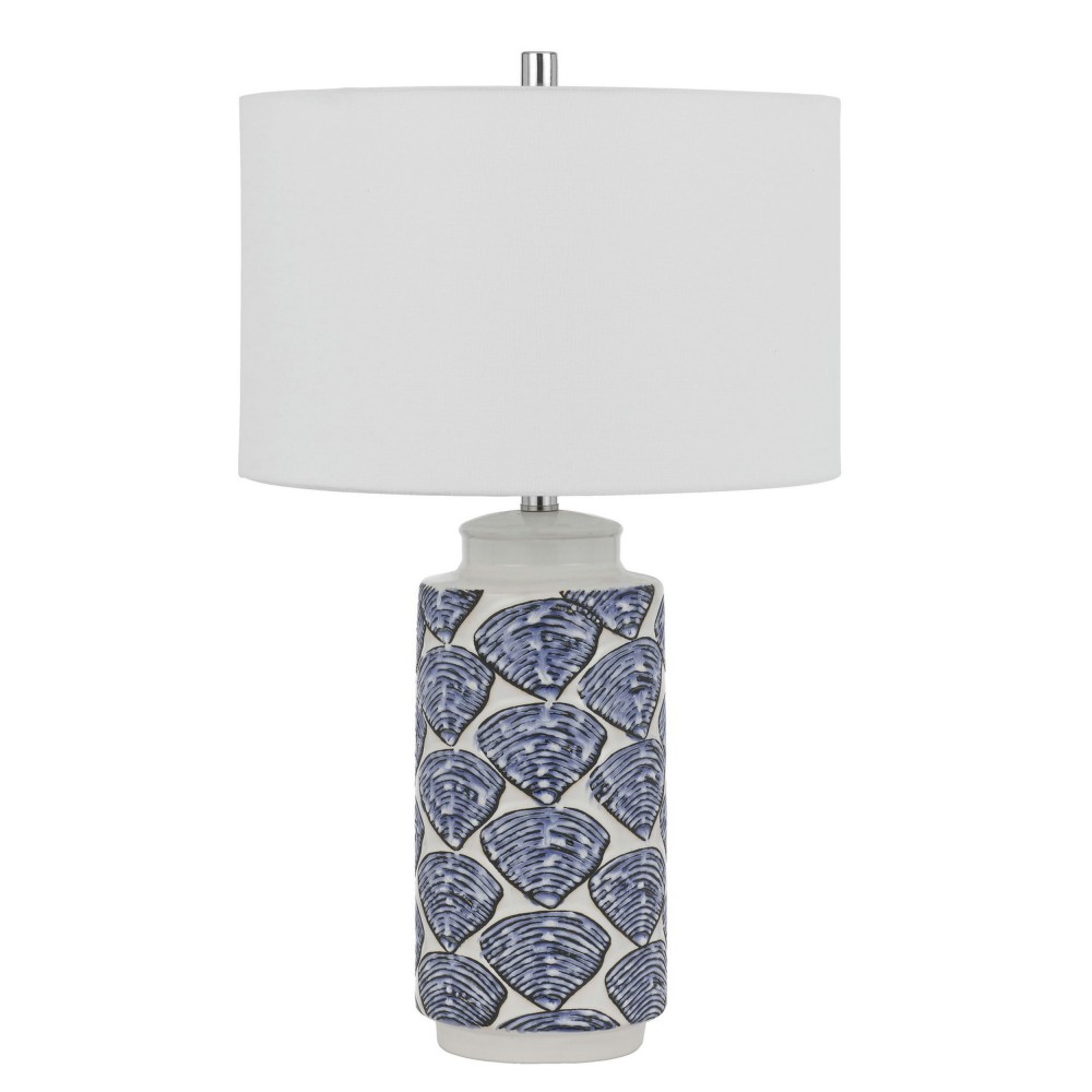 Shell/blue Ceramic Cambiago - 2 pc.table lamp set