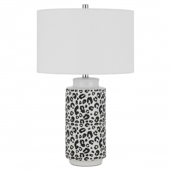 Pearl/black Ceramic Exeter - Table lamp