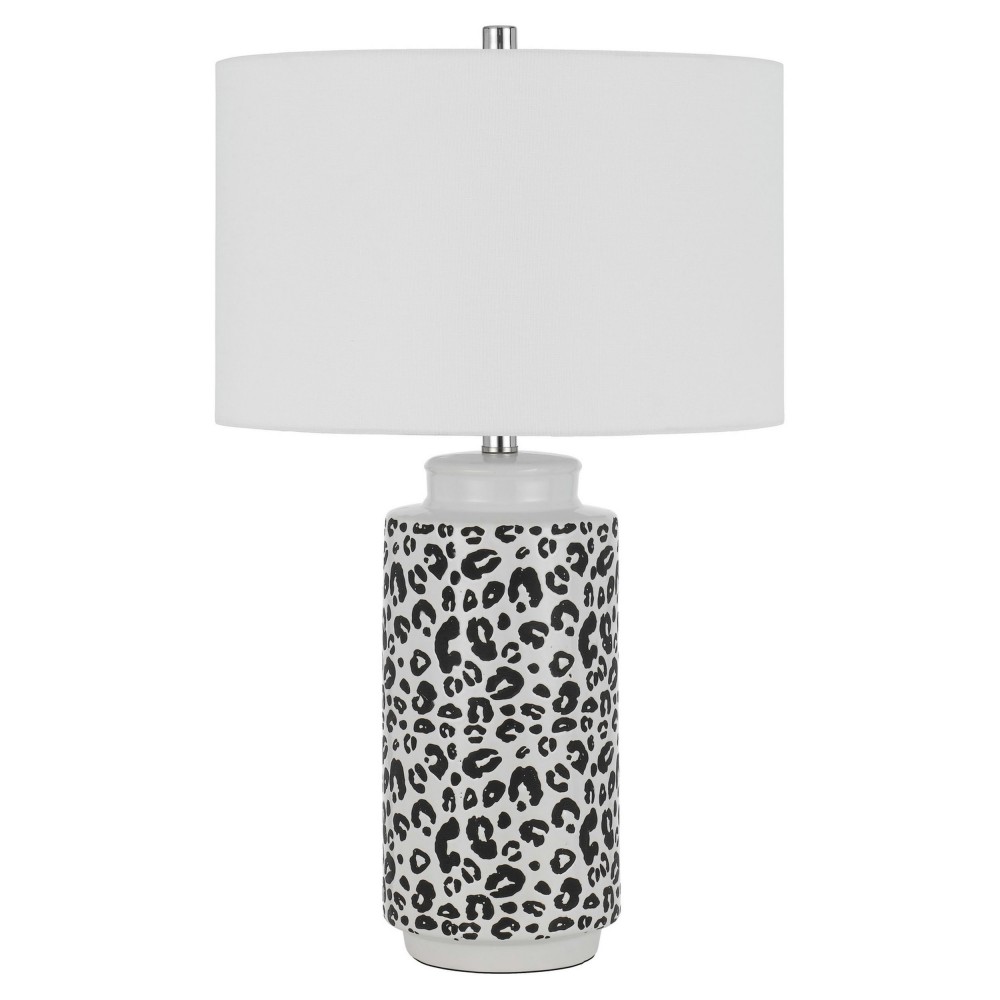 Pearl/black Ceramic Exeter - Table lamp