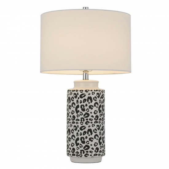 Pearl/black Ceramic Exeter - Table lamp