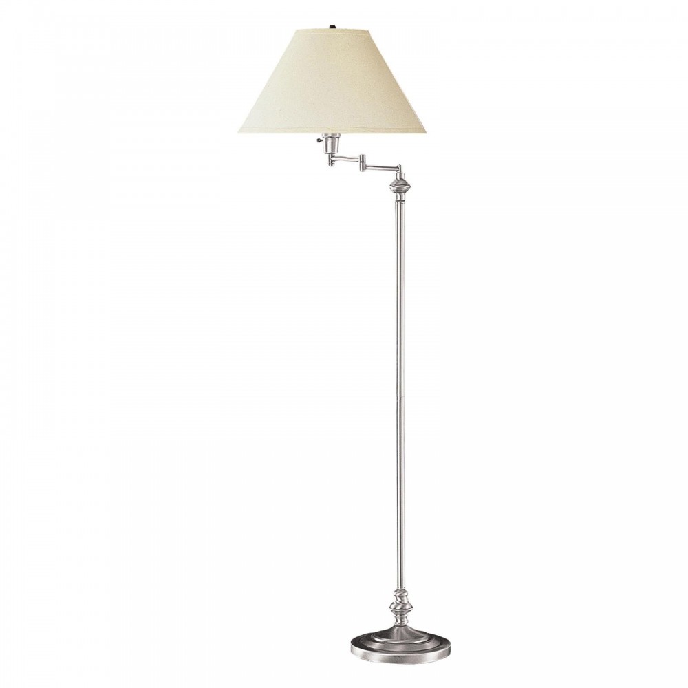 Brushed steel Metal Swing arm - Floor lamp