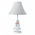 White Metal Doll skirt - Table lamp