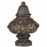 Brown Metal Metal finials - Finials, FA-5064B